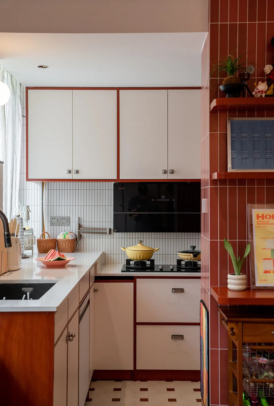 与家居博主的二搭中古风｜秋月｜全案托管设计